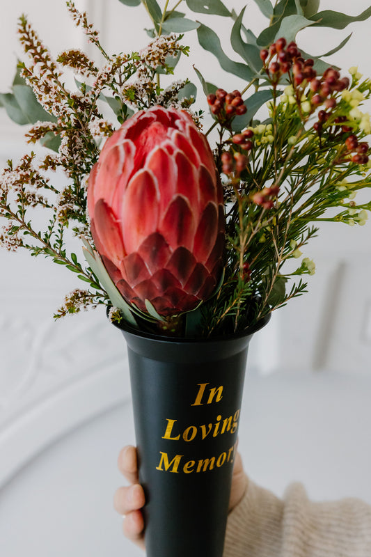 ‘In Loving Memory’ Grave Vase Arrangement